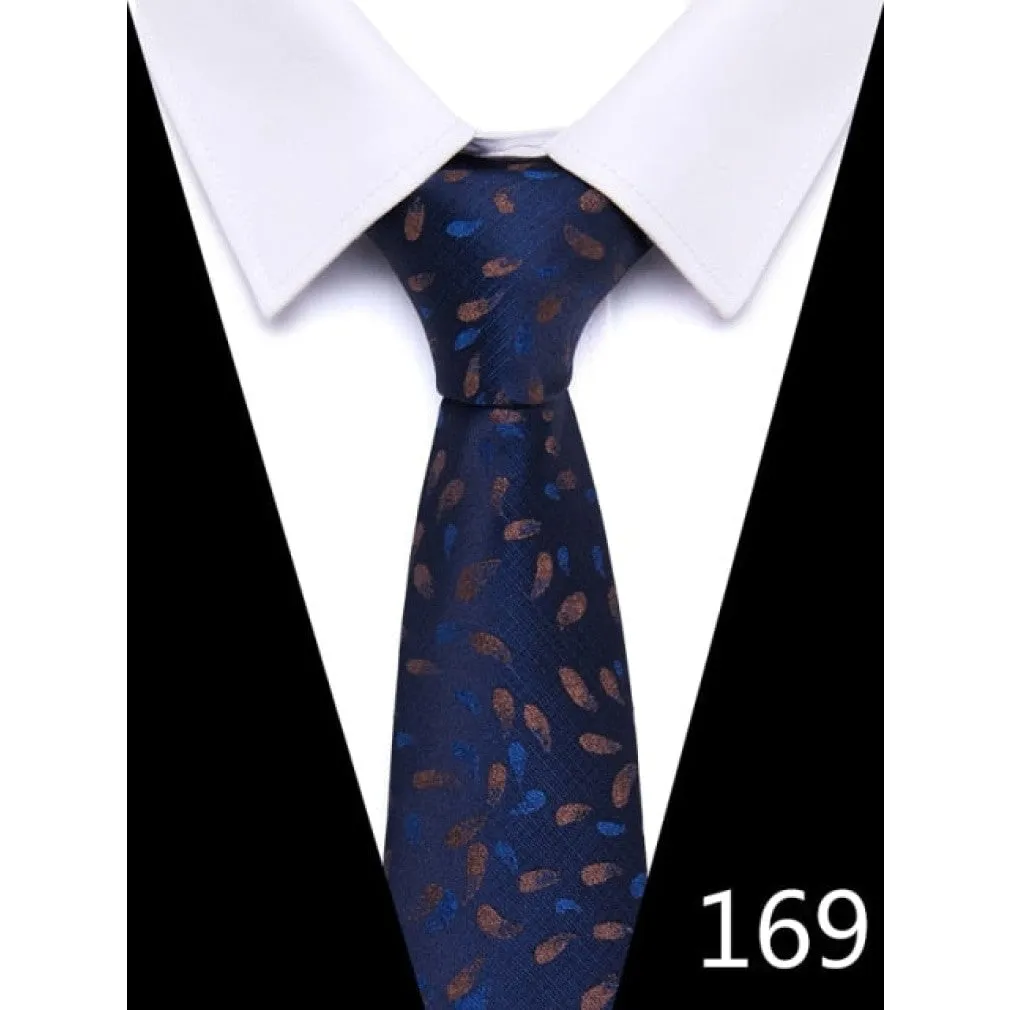 ContiNent 33 100% Silk tie 7.5 cm floral necktie high fashion plaid ties for men slim cotton cravat neckties