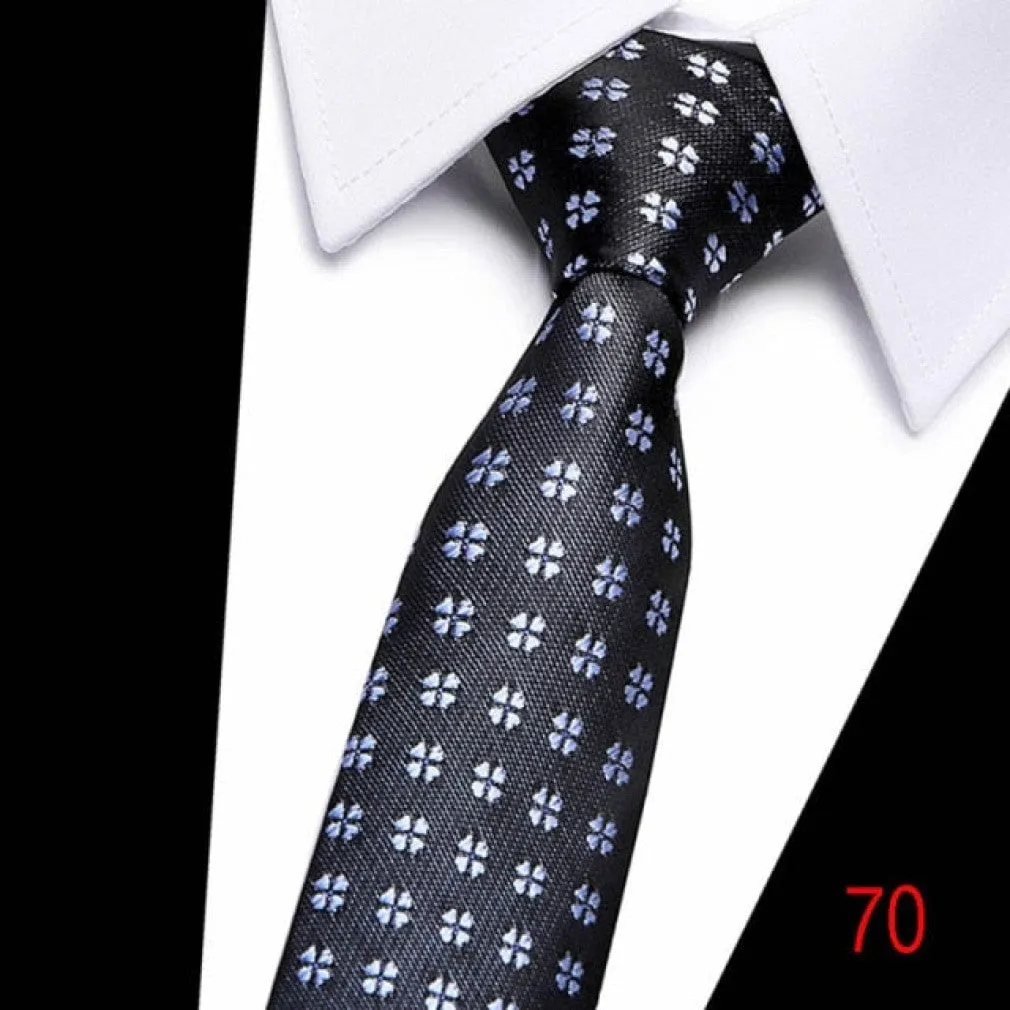 ContiNent 33 100% Silk tie 7.5 cm floral necktie high fashion plaid ties for men slim cotton cravat neckties