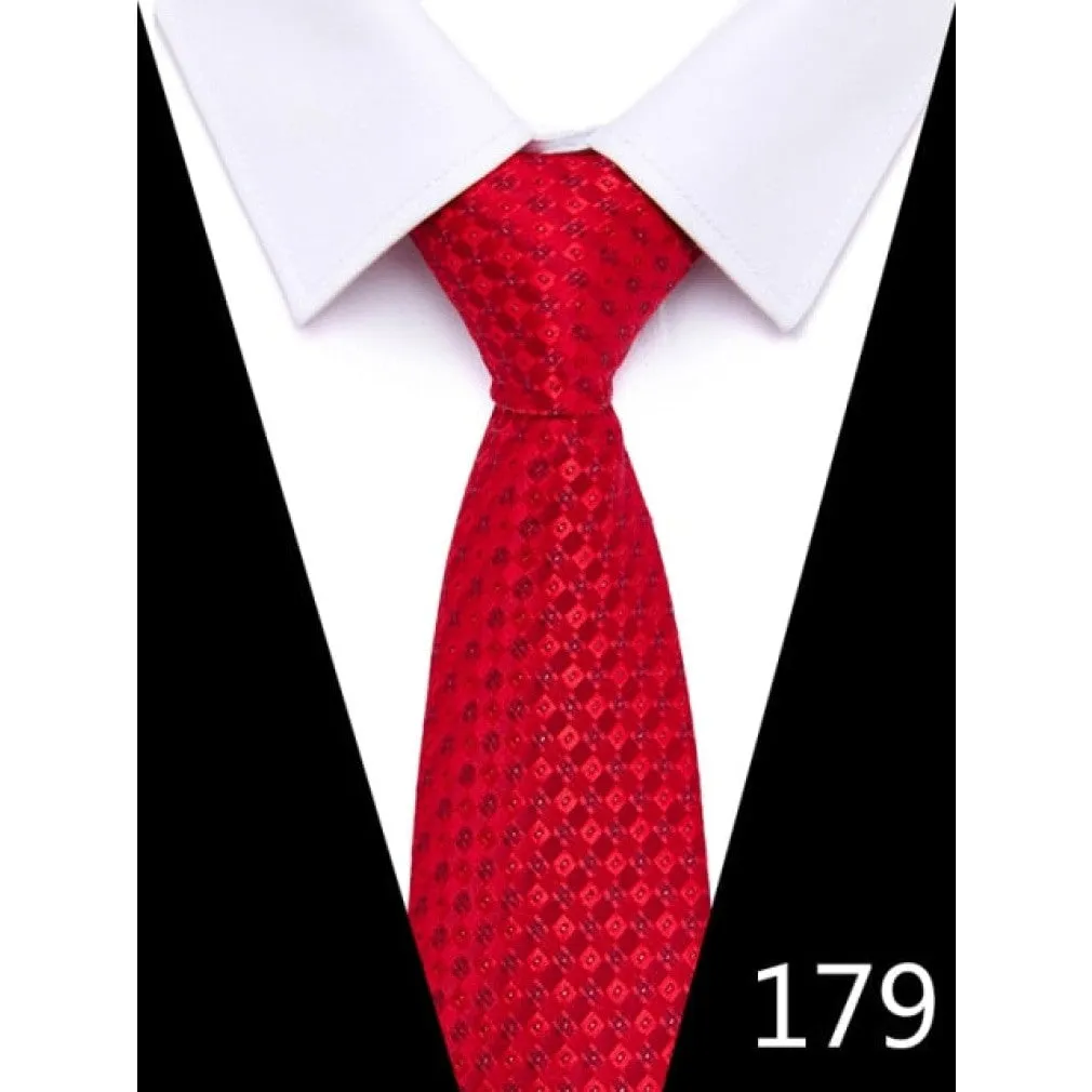 ContiNent 33 100% Silk tie 7.5 cm floral necktie high fashion plaid ties for men slim cotton cravat neckties