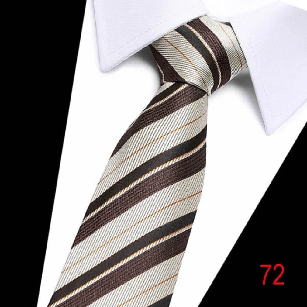 ContiNent 33 100% Silk tie 7.5 cm floral necktie high fashion plaid ties for men slim cotton cravat neckties
