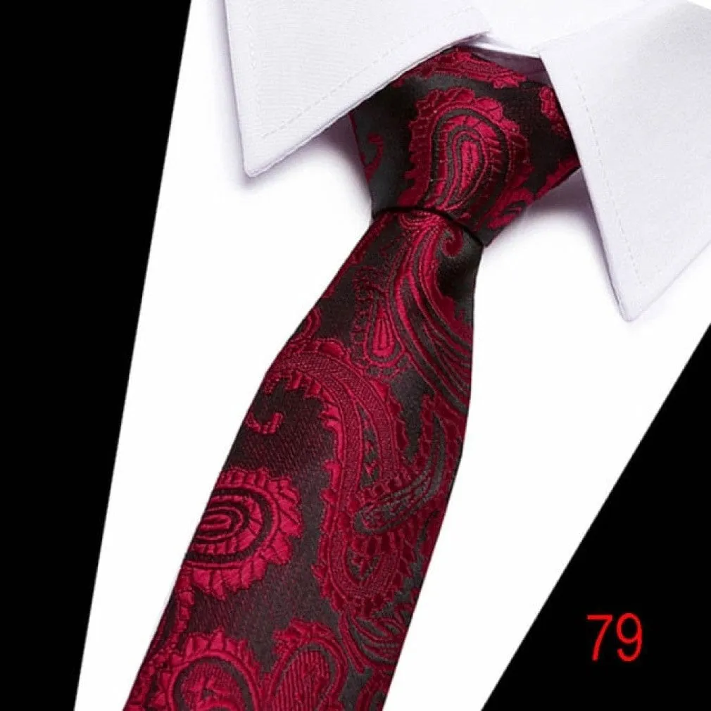 ContiNent 33 100% Silk tie 7.5 cm floral necktie high fashion plaid ties for men slim cotton cravat neckties