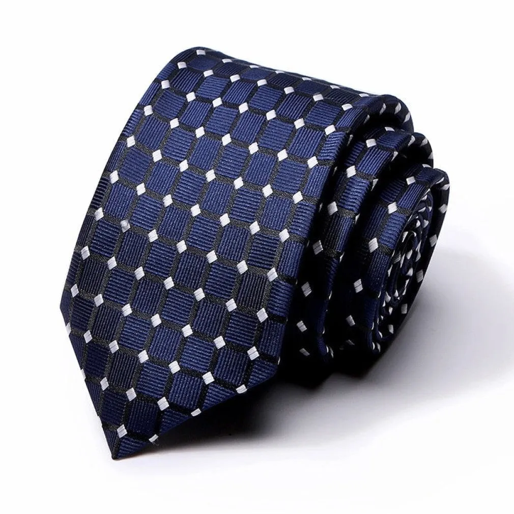 ContiNent 33 100% Silk tie 7.5 cm floral necktie high fashion plaid ties for men slim cotton cravat neckties