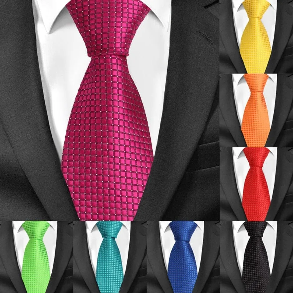 ContiNent 33 Classic Plaid Neck Ties for Men Casual Suits Tie Gravatas Stripe Blue Mens Neckties For Business Wedding 8cm Width Men Ties
