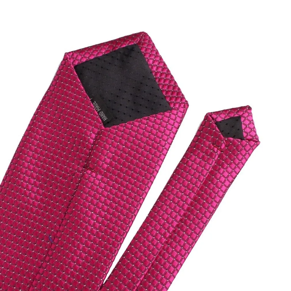 ContiNent 33 Classic Plaid Neck Ties for Men Casual Suits Tie Gravatas Stripe Blue Mens Neckties For Business Wedding 8cm Width Men Ties