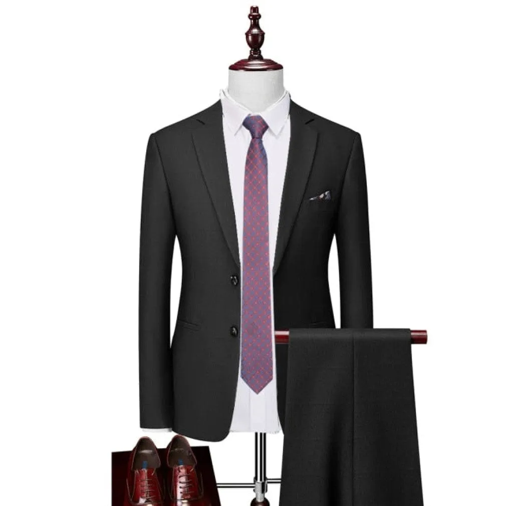 ContiNent 33 ( Jacket   Vest   Pants ) Boutique Fashion Lattice Formal Business Men's Suit Groom Wedding Dress Show Party Show Prom Male Suit