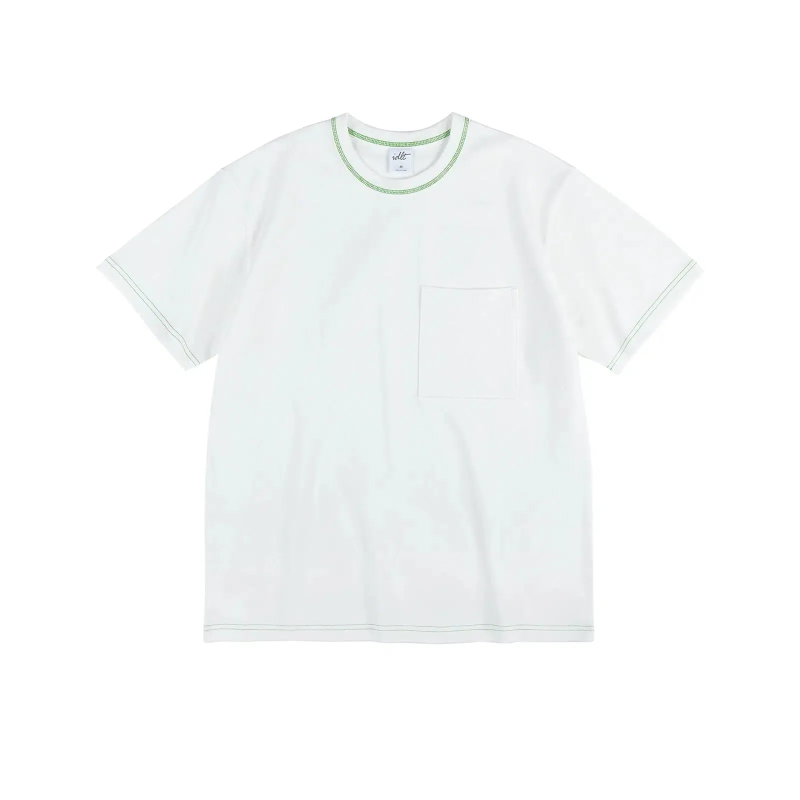 Contrast Line Pocket T-shirt