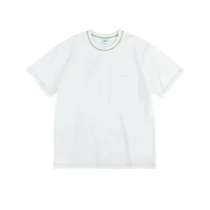 Contrast Line Pocket T-shirt