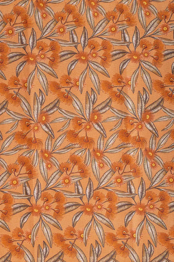 Cotton Tie - Flowering Gum Terracotta
