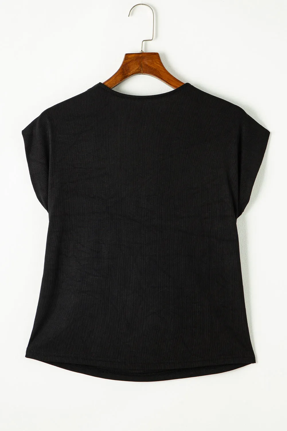 Cowl Neck Bat Sleeve T Shirt