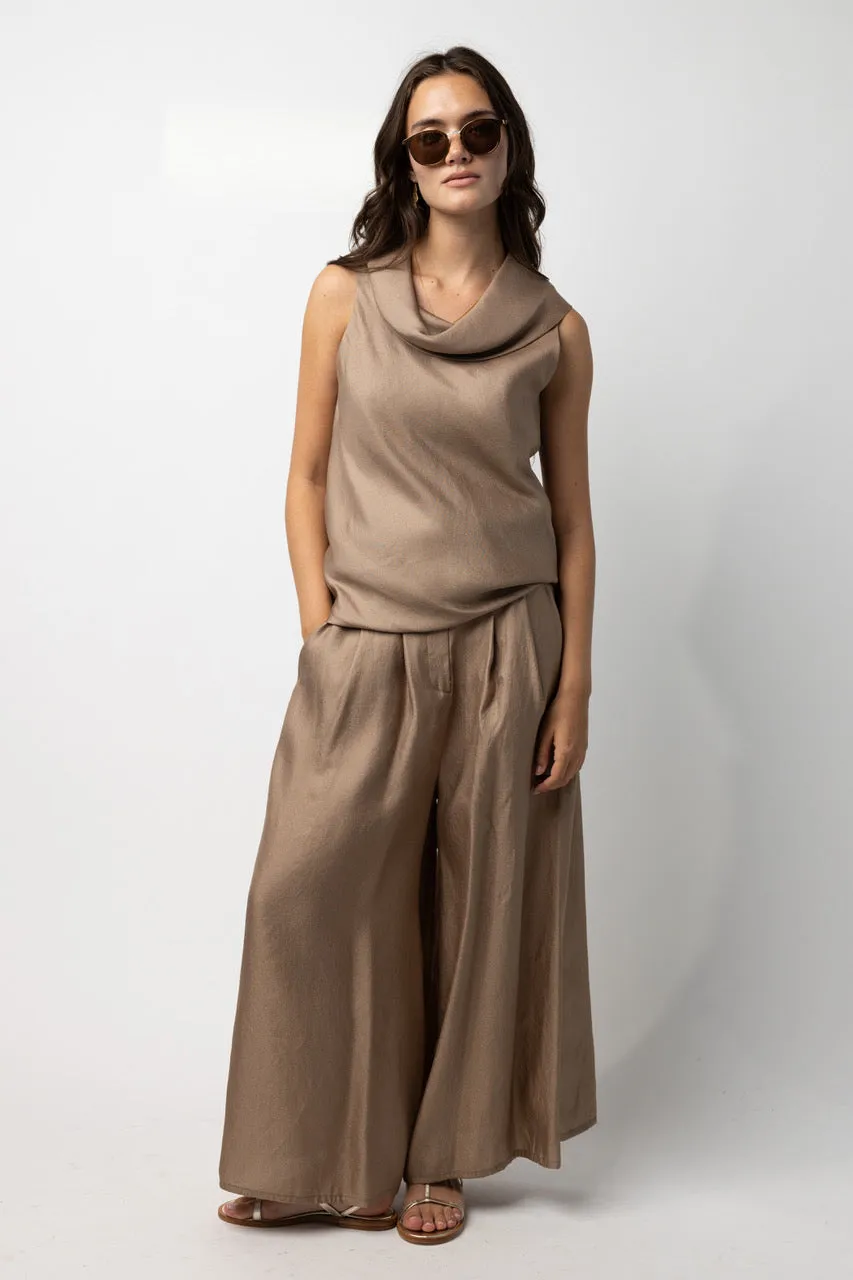 Cowl Neck Sleeveless Top