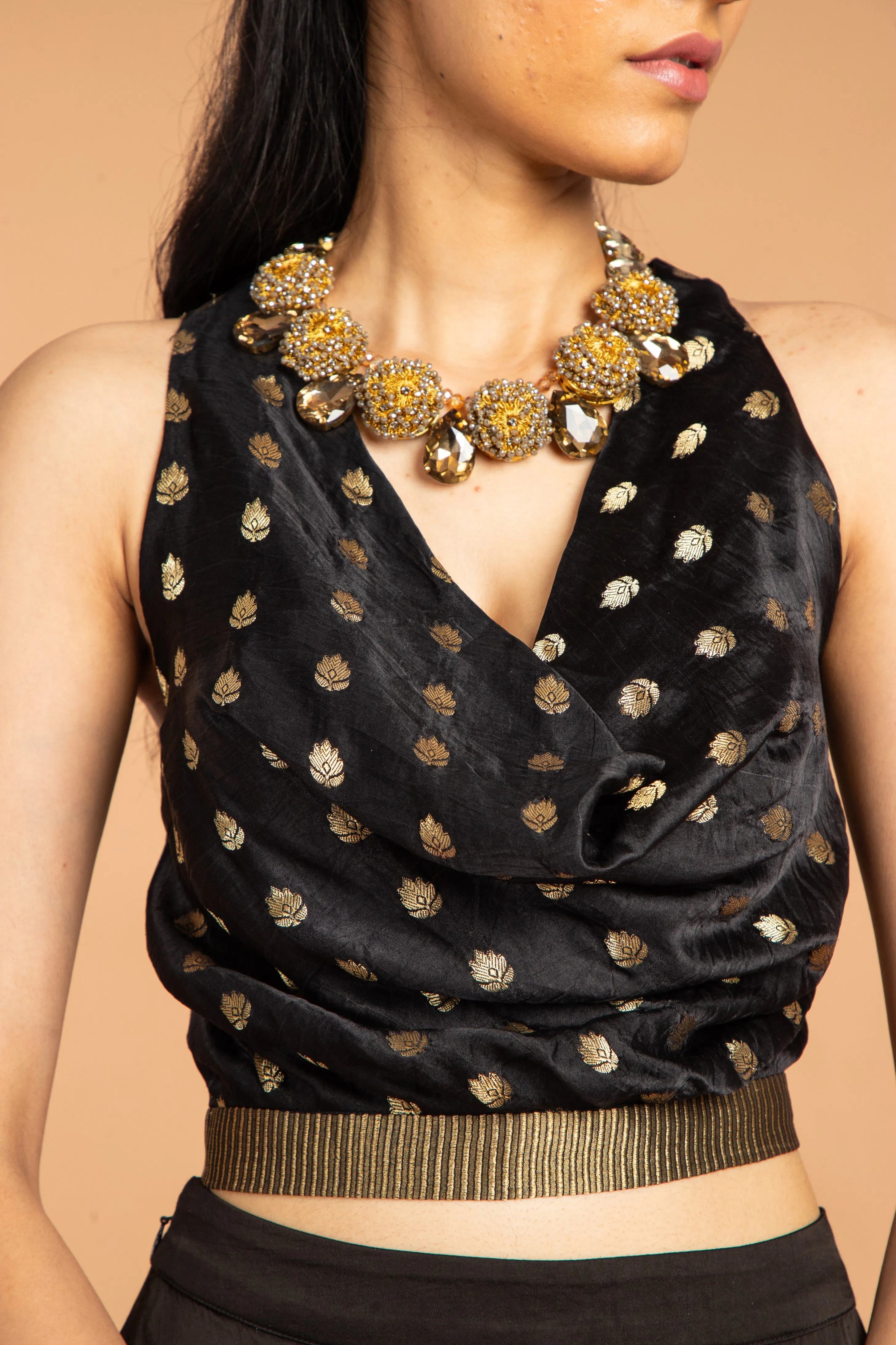 COWL NECK TOP