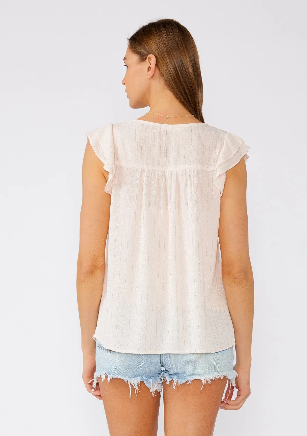 Cressida Flutter Sleeve Top