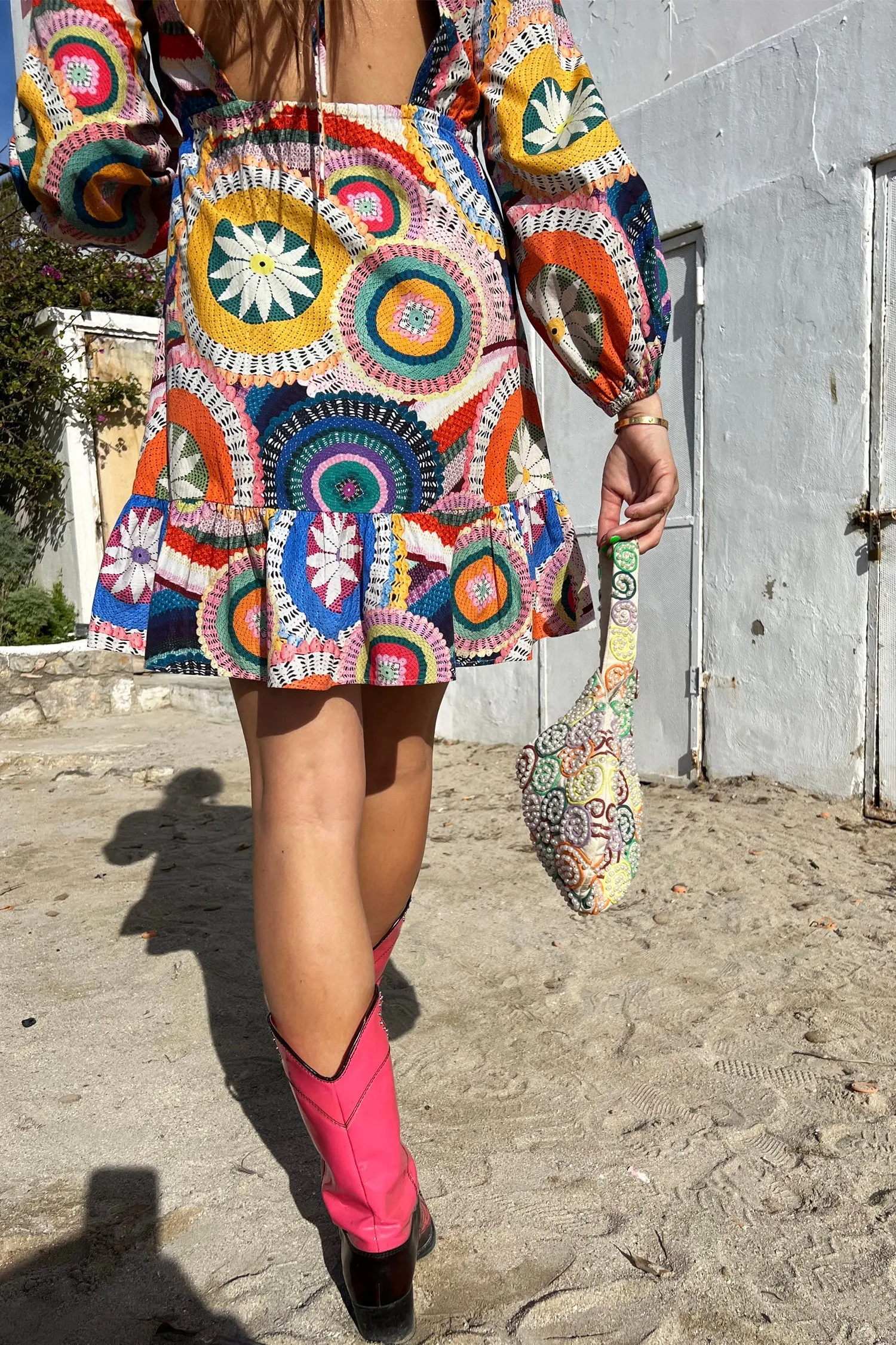 Crochet Malibu Mini Dress