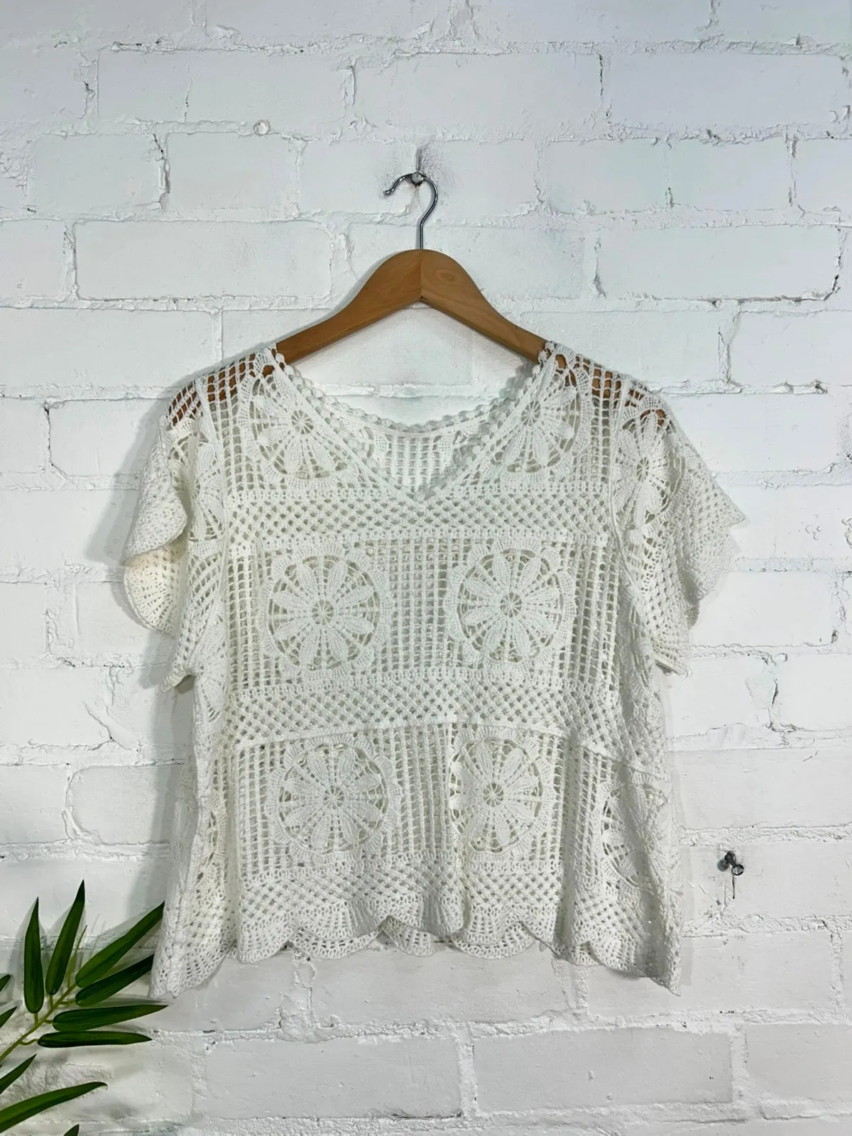 Crochet Short Sleeve Top