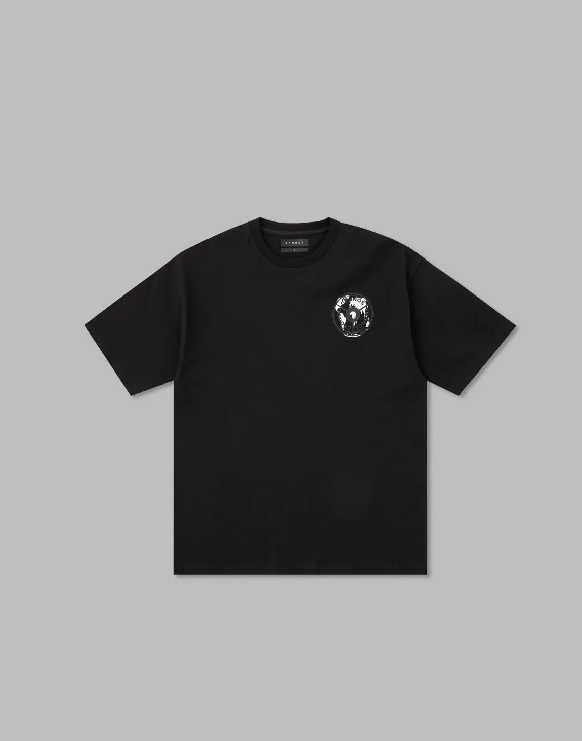 CRONOS WORLD GRAPHIC OVERSIZE T-SHIRTS【BLACK×WHITE】