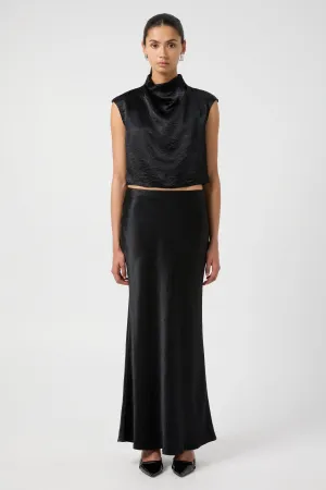 CRUSH DRAPE TANK | BLACK