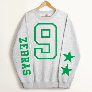 Customized Sleeve Star Sweatshirt - Kelly Green