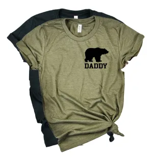 Daddy Bear Pocket Shirt | Mens Shirt | Dad Shirt | Husband Shirt