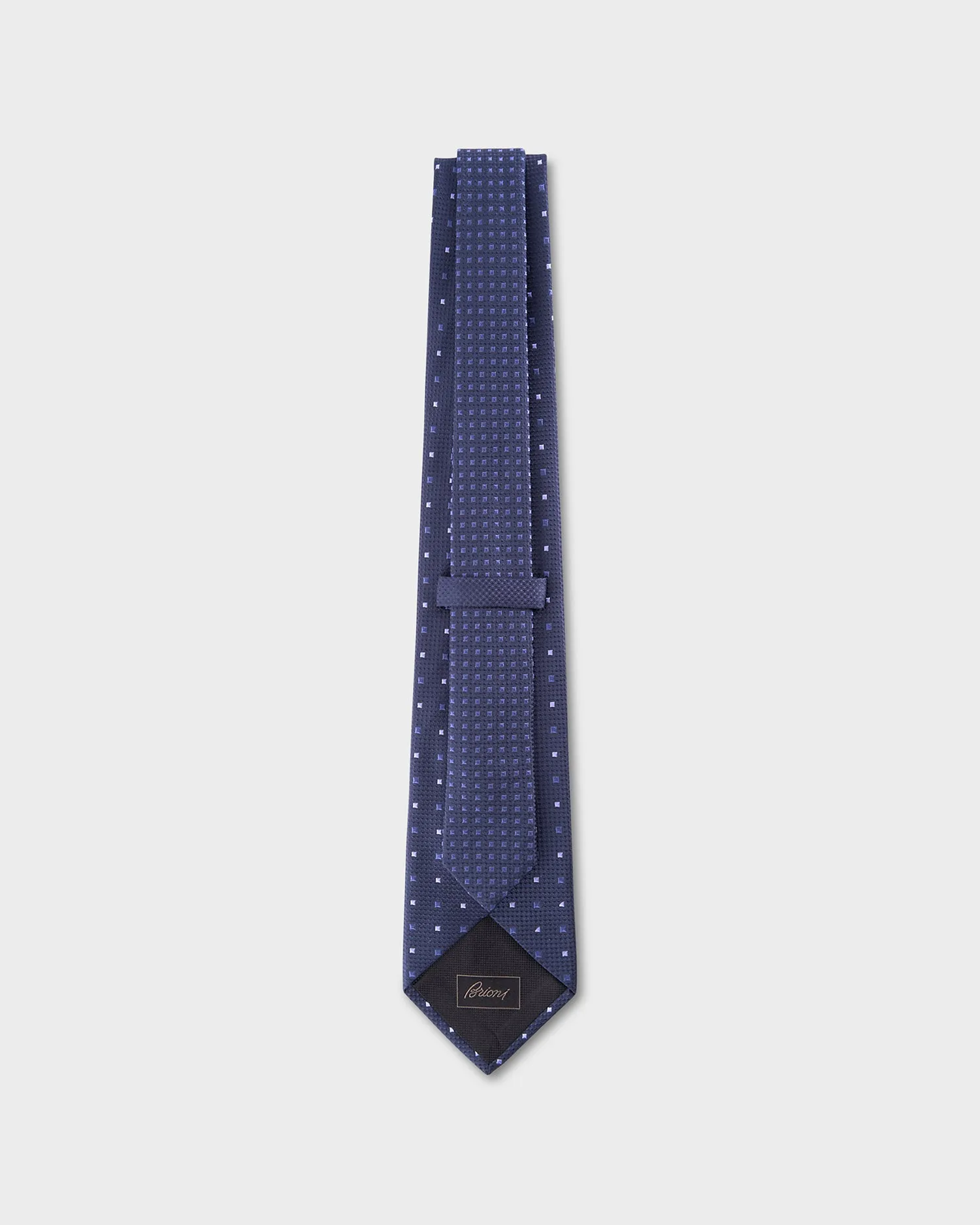 Dark Blue Square Pattern Tie