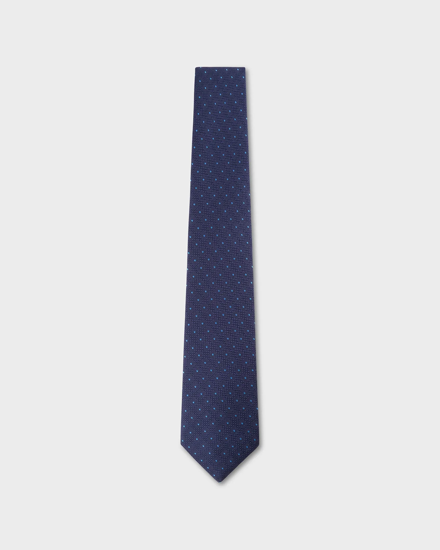 Dark Blue With Light Blue Spot Pattern Tie