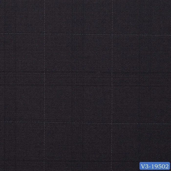 Dark Brown Windowpane Short Suit