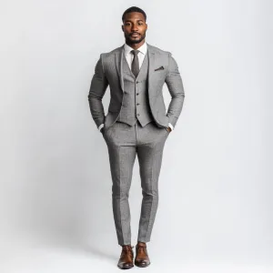 Dark Gray Three-Piece Suit for Men | Formal Wear Men's Suit