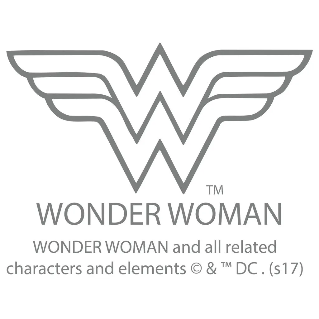 DC Comics Wonder Woman Logo Vintage Official Women's T-shirt (White)