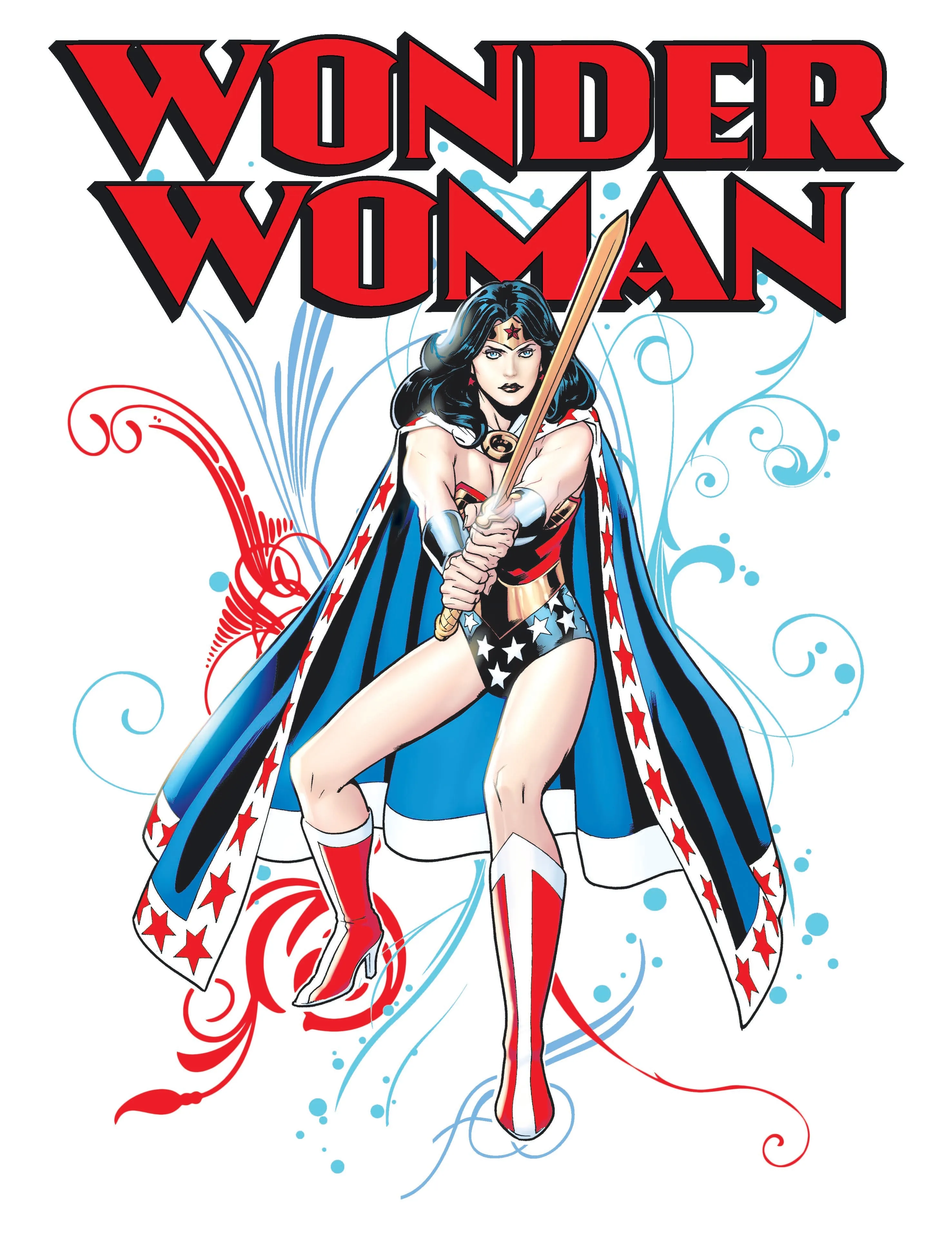 DC Comics Wonder Woman Splash Official Women's T-shirt (White)