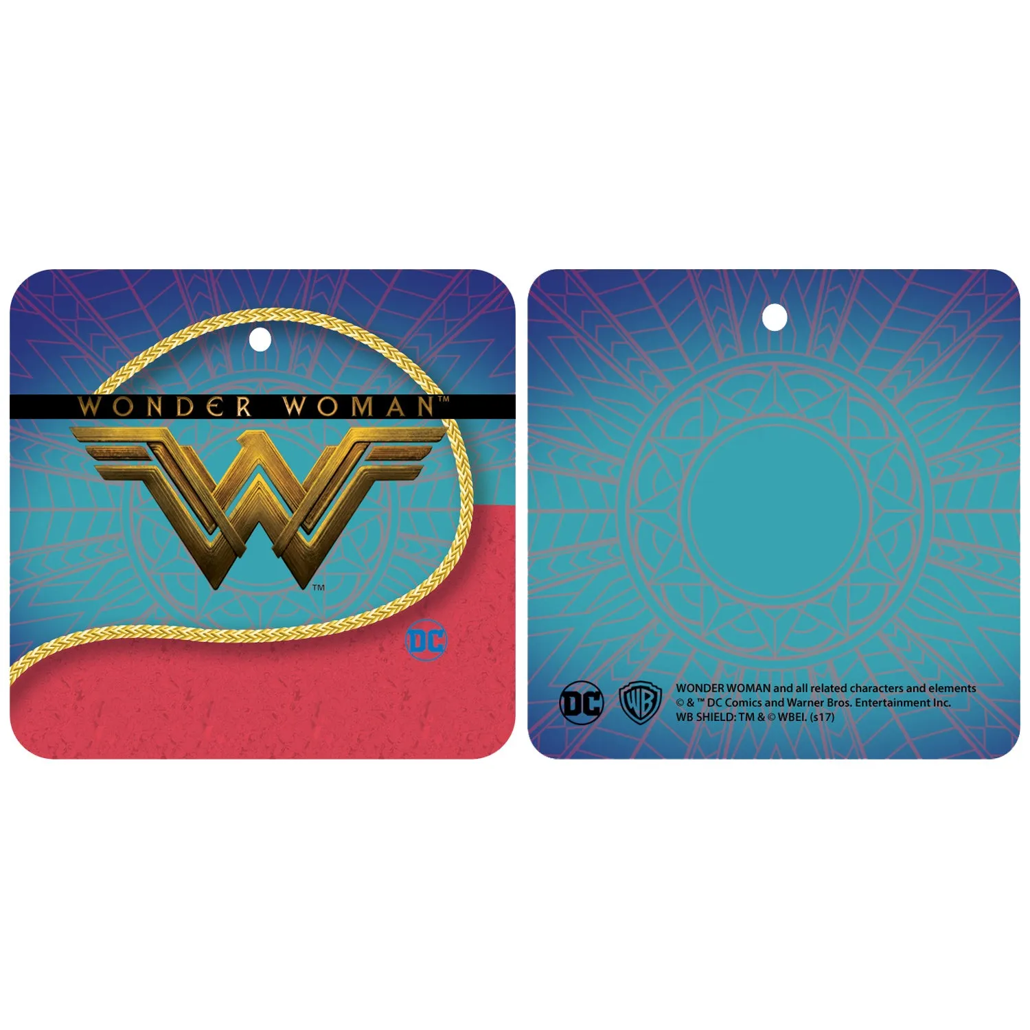 DC Wonder Woman  Logo Watermark Official Women's T-shirt (Heather Grey)