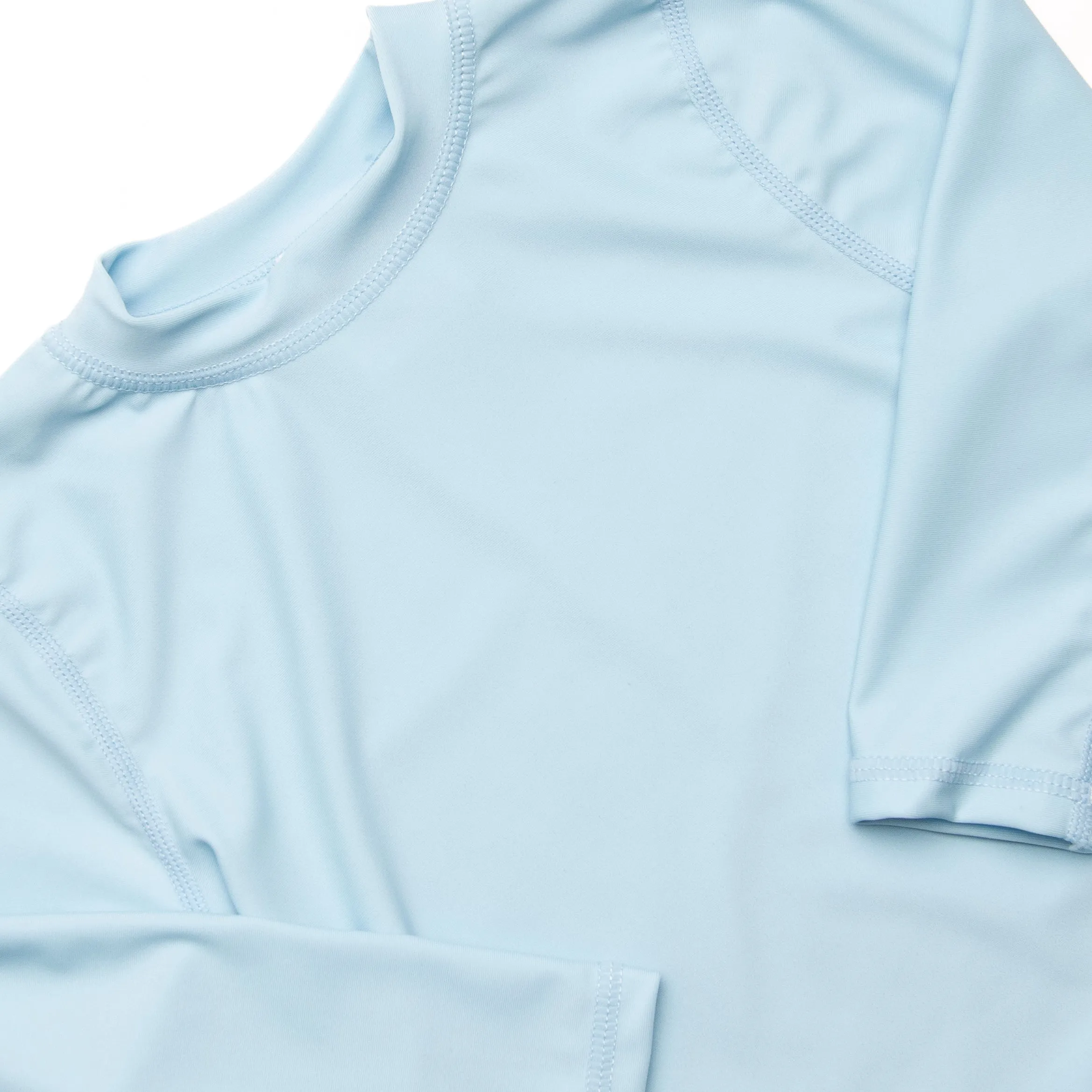 Deep Blue Sea Long Sleeve Rash Guard, Blue