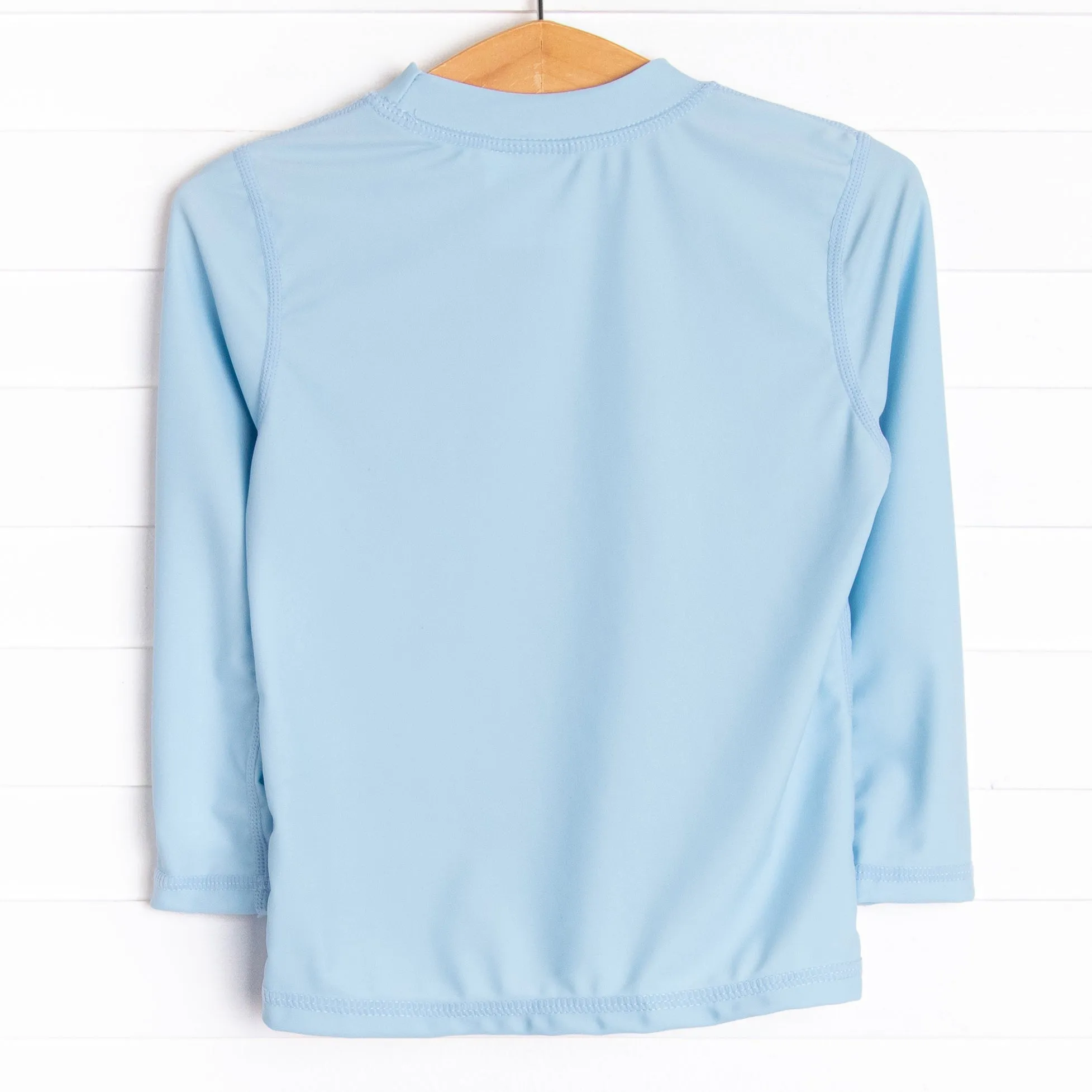 Deep Blue Sea Long Sleeve Rash Guard, Blue