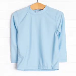 Deep Blue Sea Long Sleeve Rash Guard, Blue