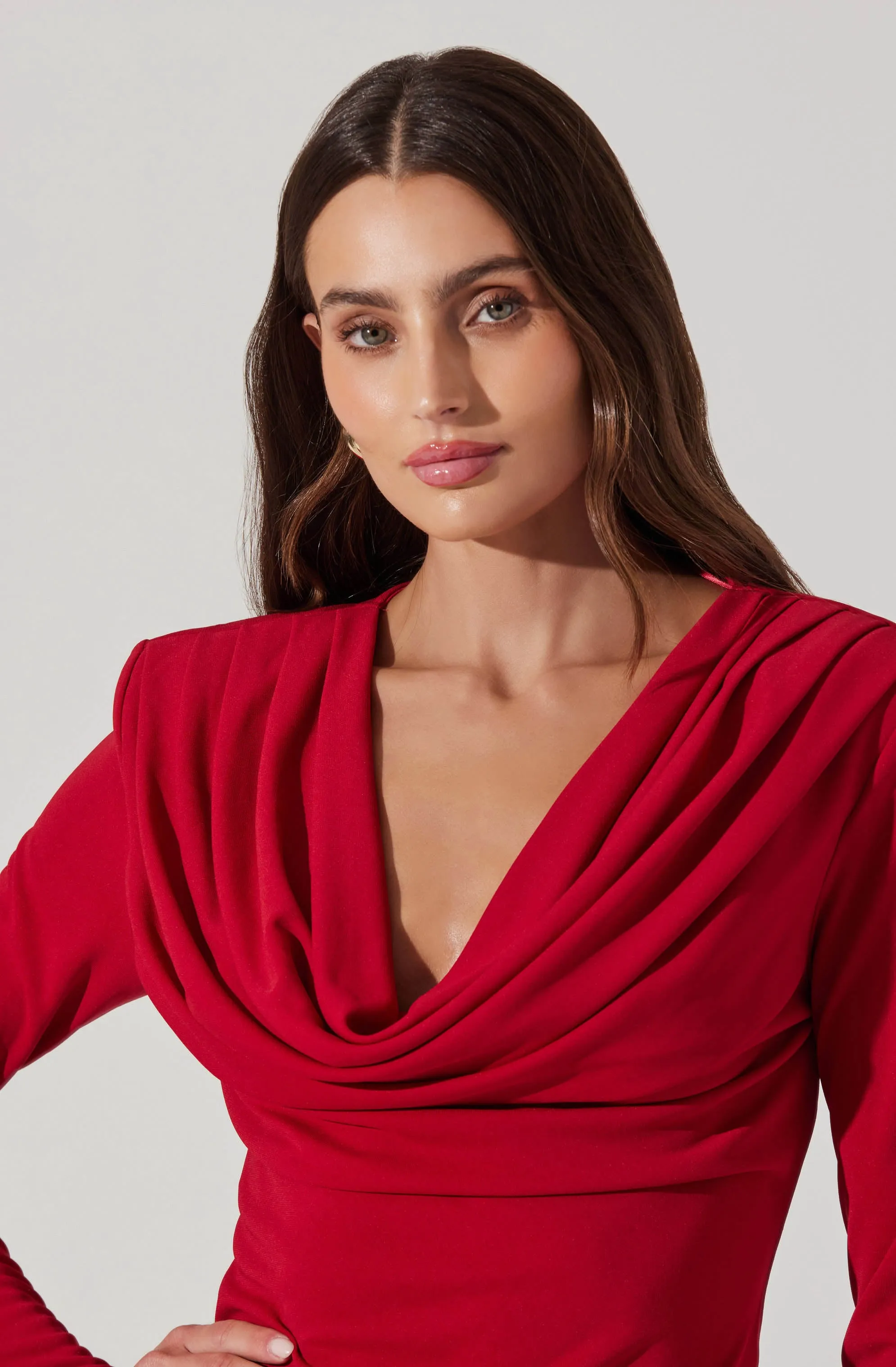 Deep Cowl Neck Top