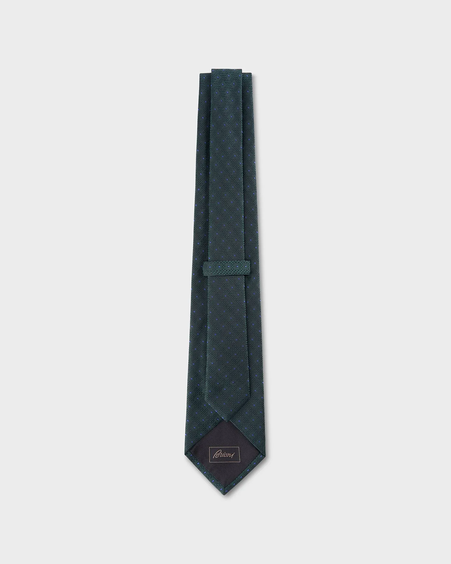 Deep Green With Micro Blue Spots Tie