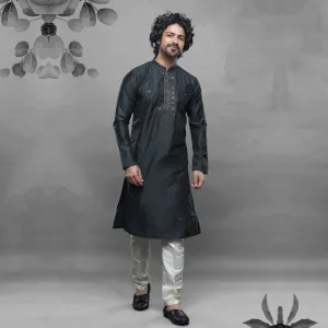 Deep Ocean Teal Blue Kurta