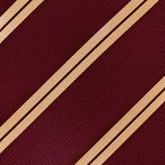 Deep Red Striped Tie