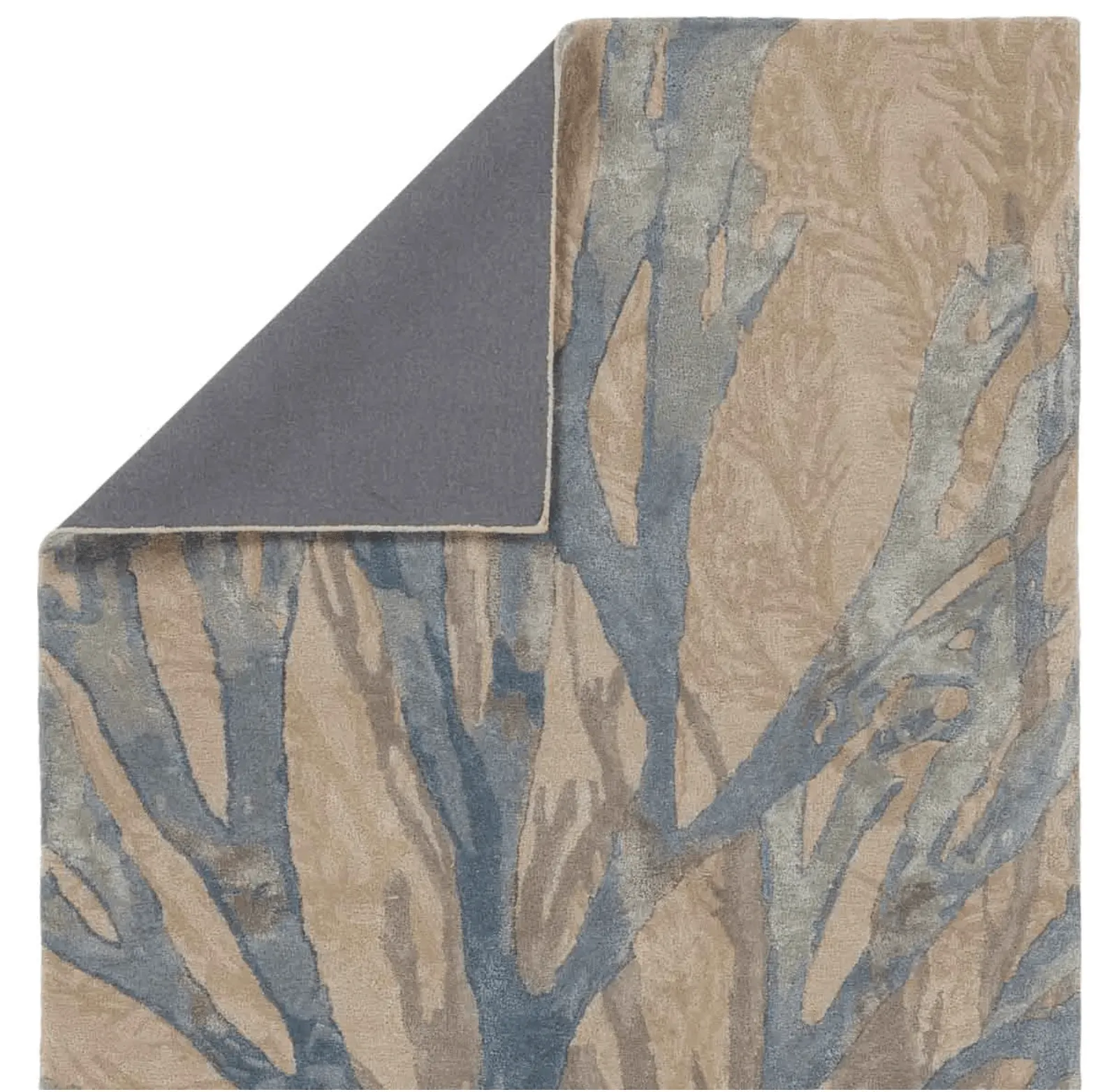 Delray Beach Coral Rug - Silver Blue