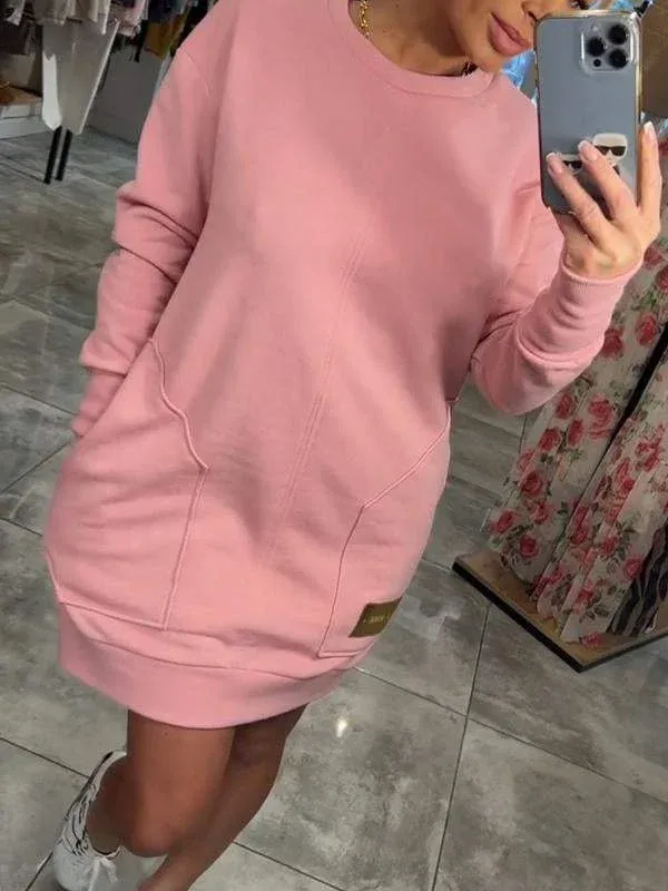 Demelza® | Stylish sweater dress for women with a crew neck