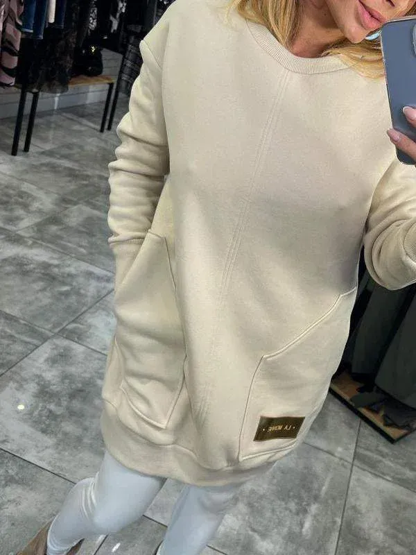 Demelza® | Stylish sweater dress for women with a crew neck