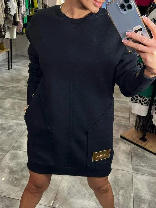 Demelza® | Stylish sweater dress for women with a crew neck