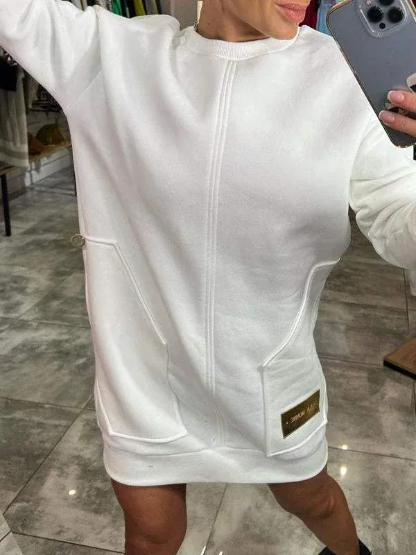 Demelza® | Stylish sweater dress for women with a crew neck