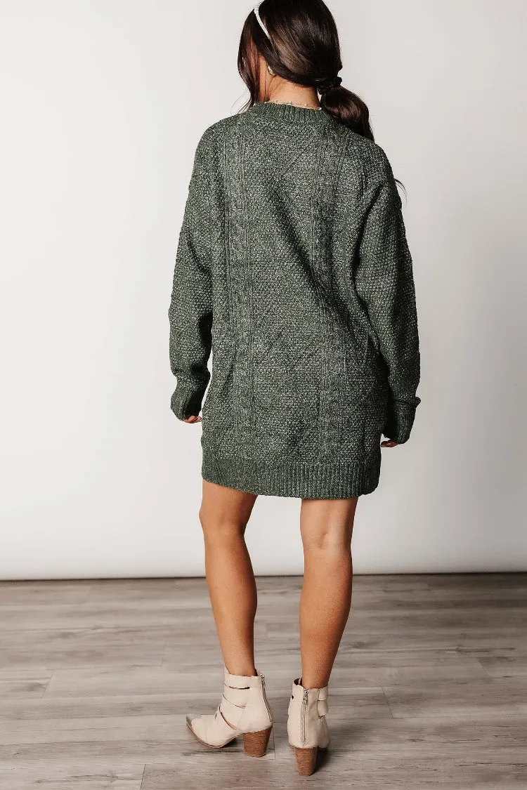 Diana Sweater Dress - Green