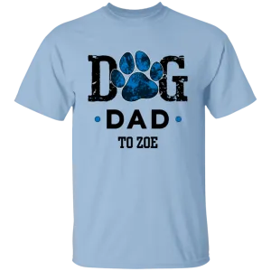 Dog Dad Personalized 5.3 oz. T-Shirt