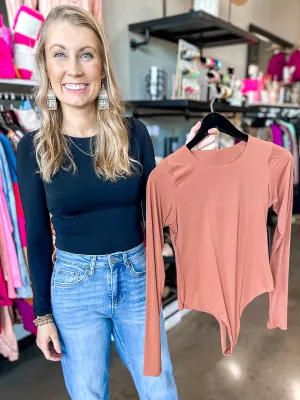 Donna Double-Layered Long Sleeve Bodysuit