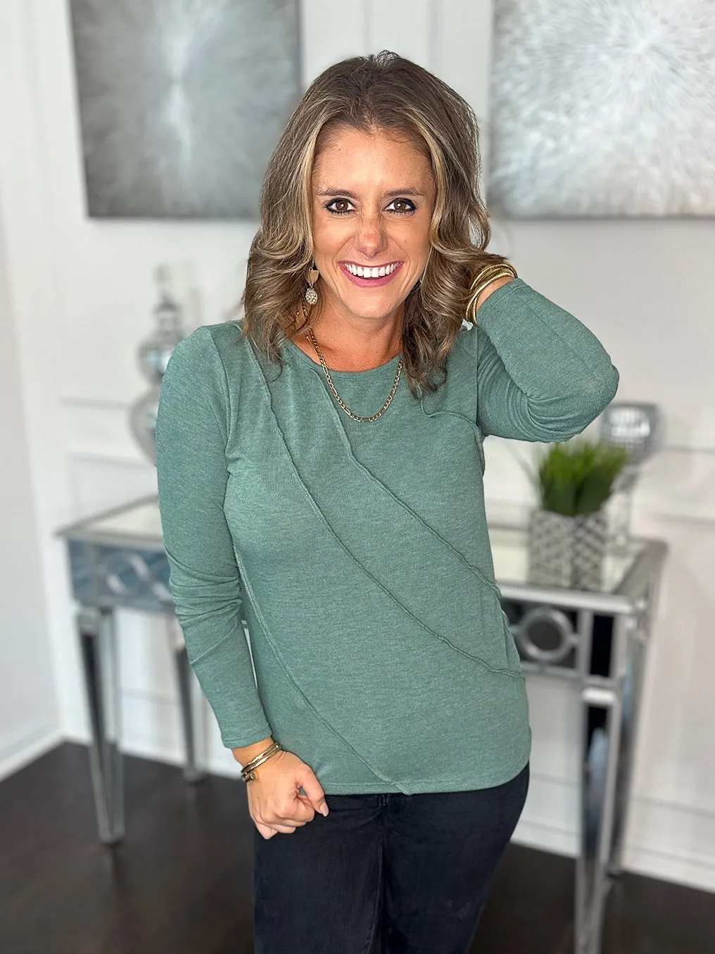 Down to Chill Long Sleeve Top