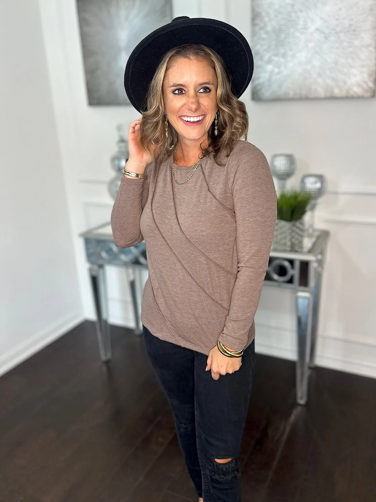 Down to Chill Long Sleeve Top