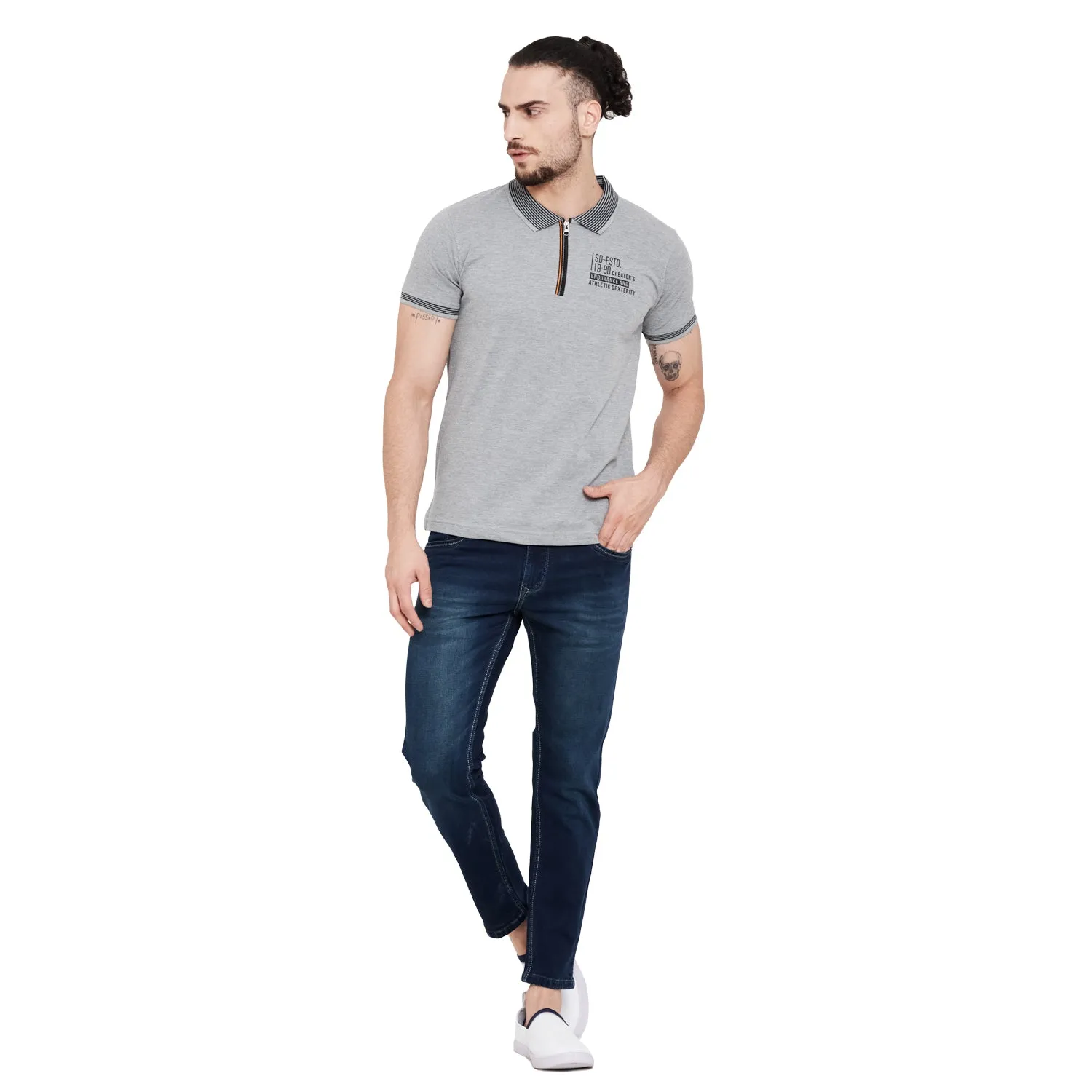 Duke Stardust Men Half Sleeve Cotton T-Shirt (LF4988)