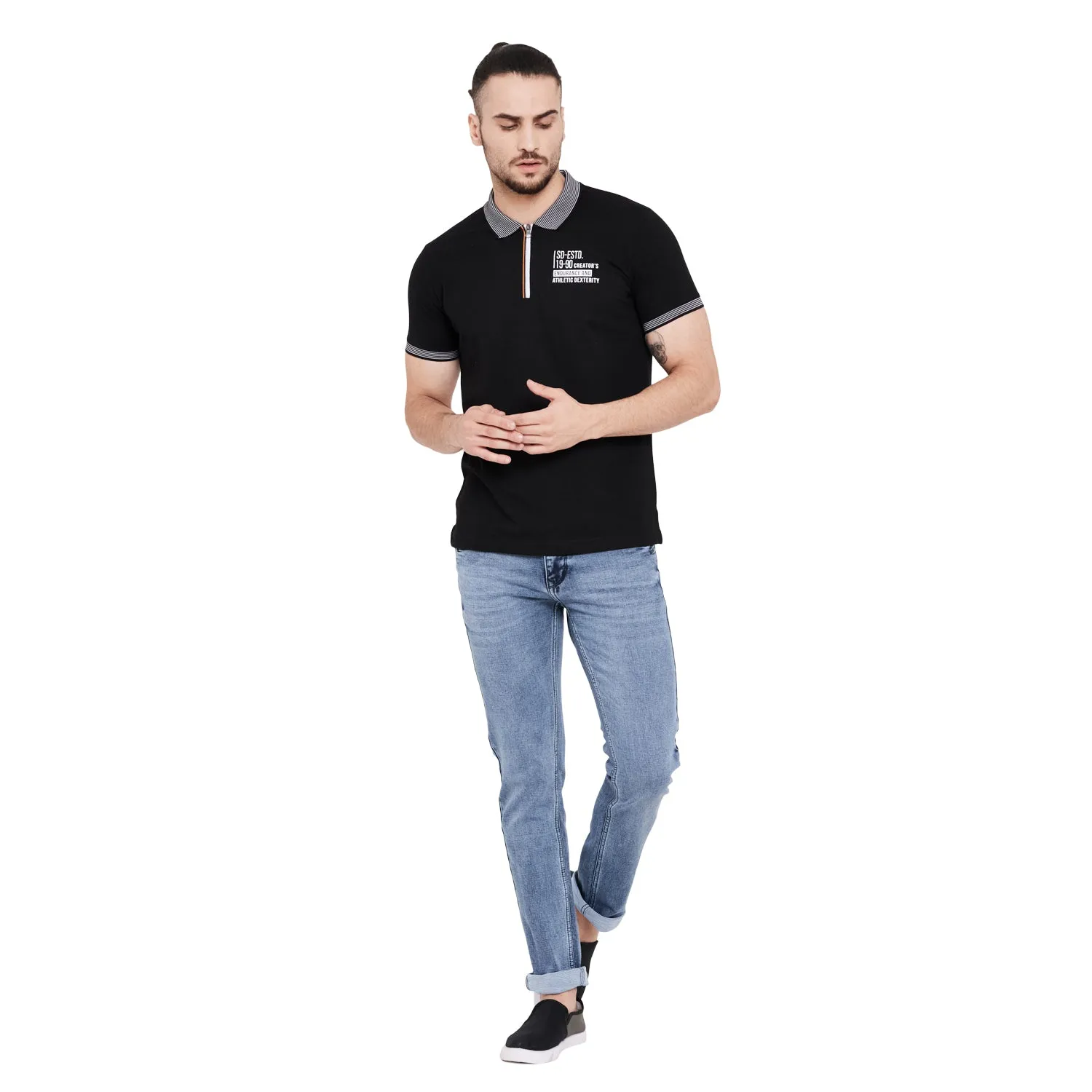 Duke Stardust Men Half Sleeve Cotton T-Shirt (LF4988)