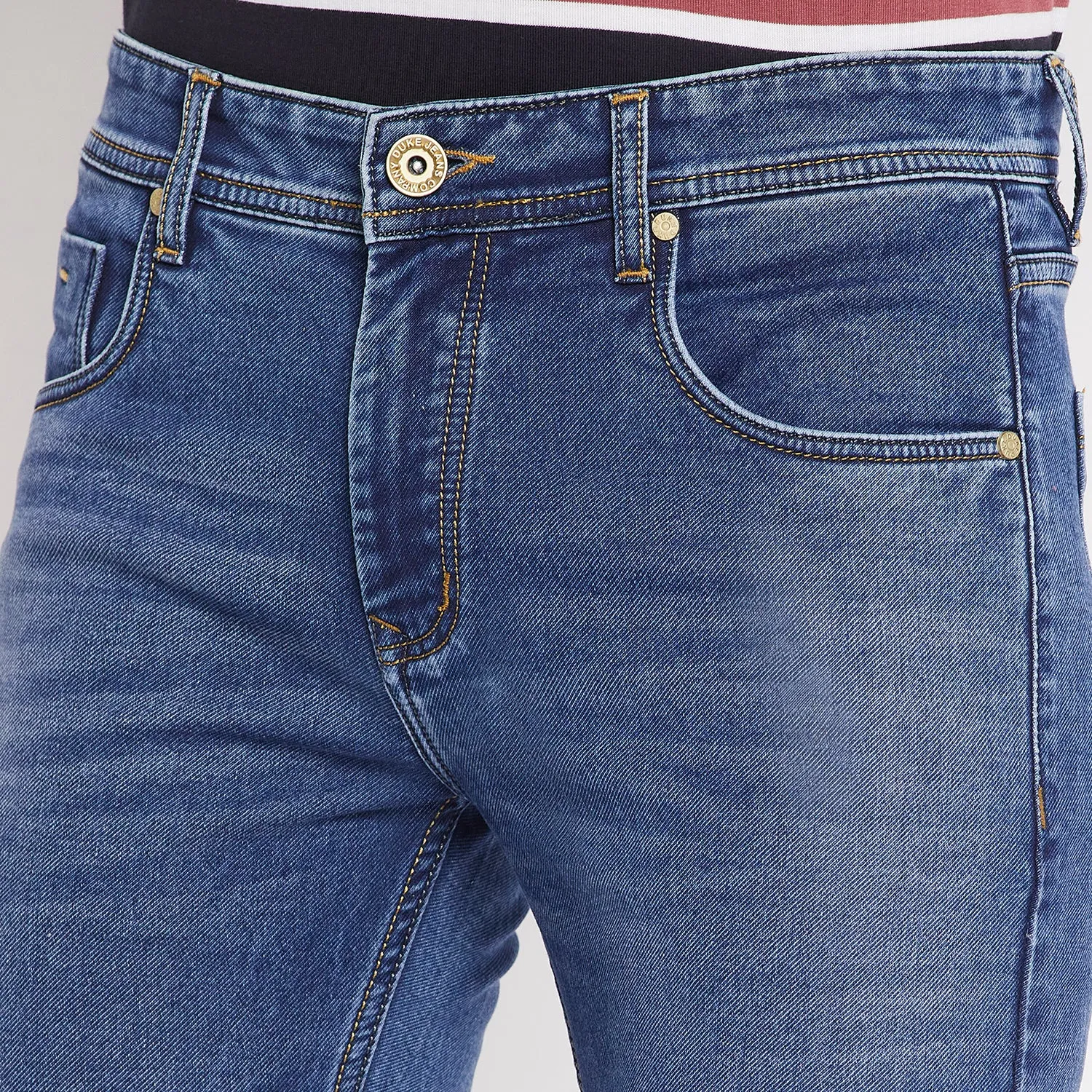 Duke Stardust Men Narrow Bottom Stretchable Jeans (SDD5579)