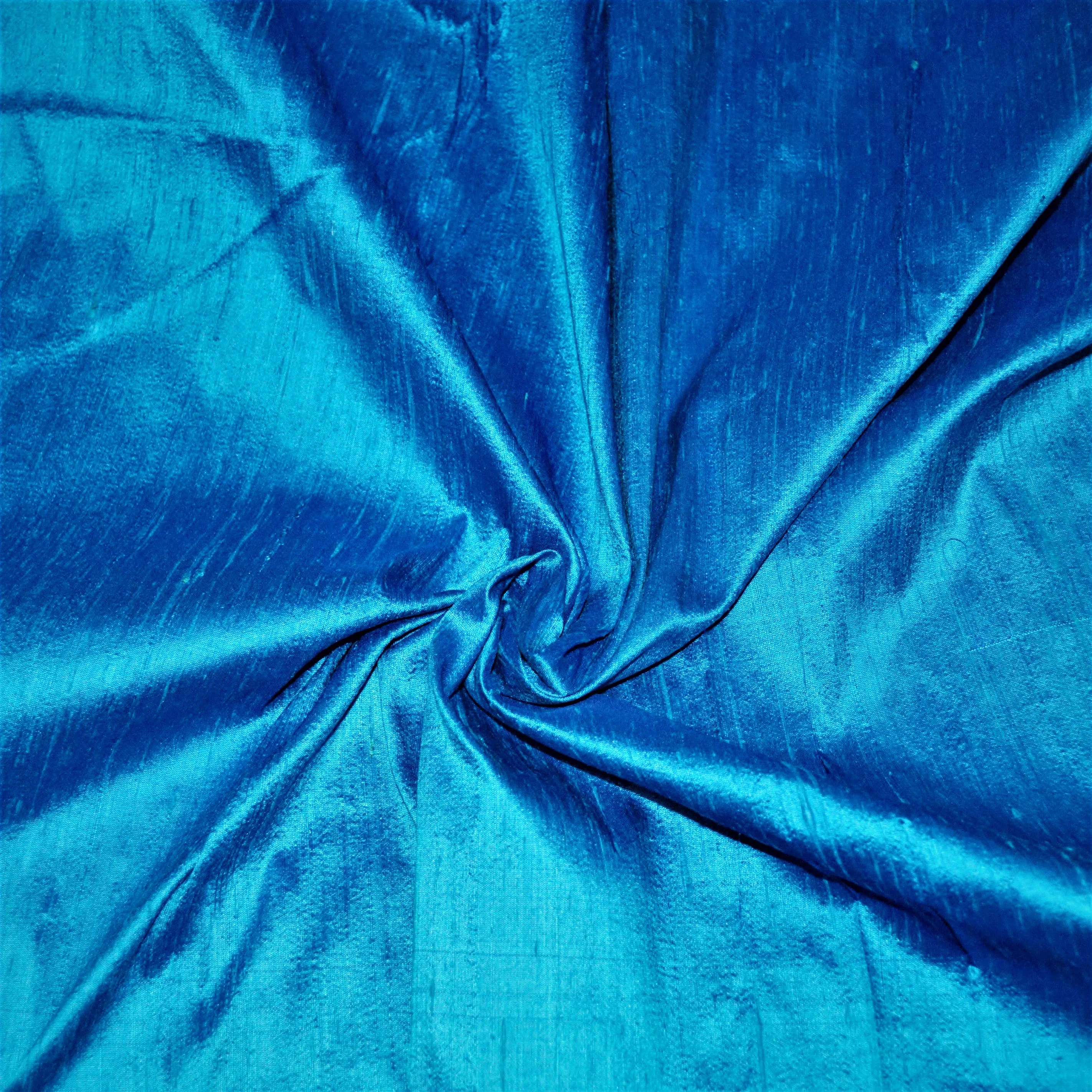 Dupioni Raw Silk Royal Blue